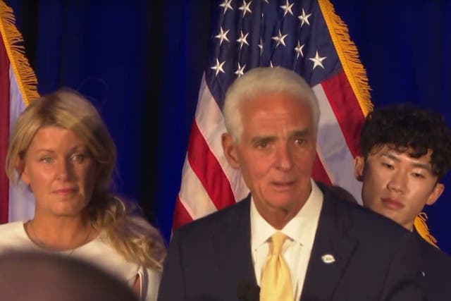 <p>Charlie Crist concedes the 2022 Florida governor’s election on 8 November </p>