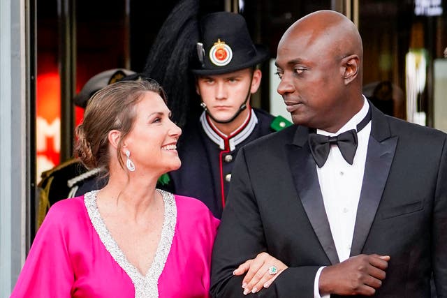 <p>File Princess Martha Louise of Norway and her fiance, a self-professed shaman Durek Verrett in Oslo, Norway</p>