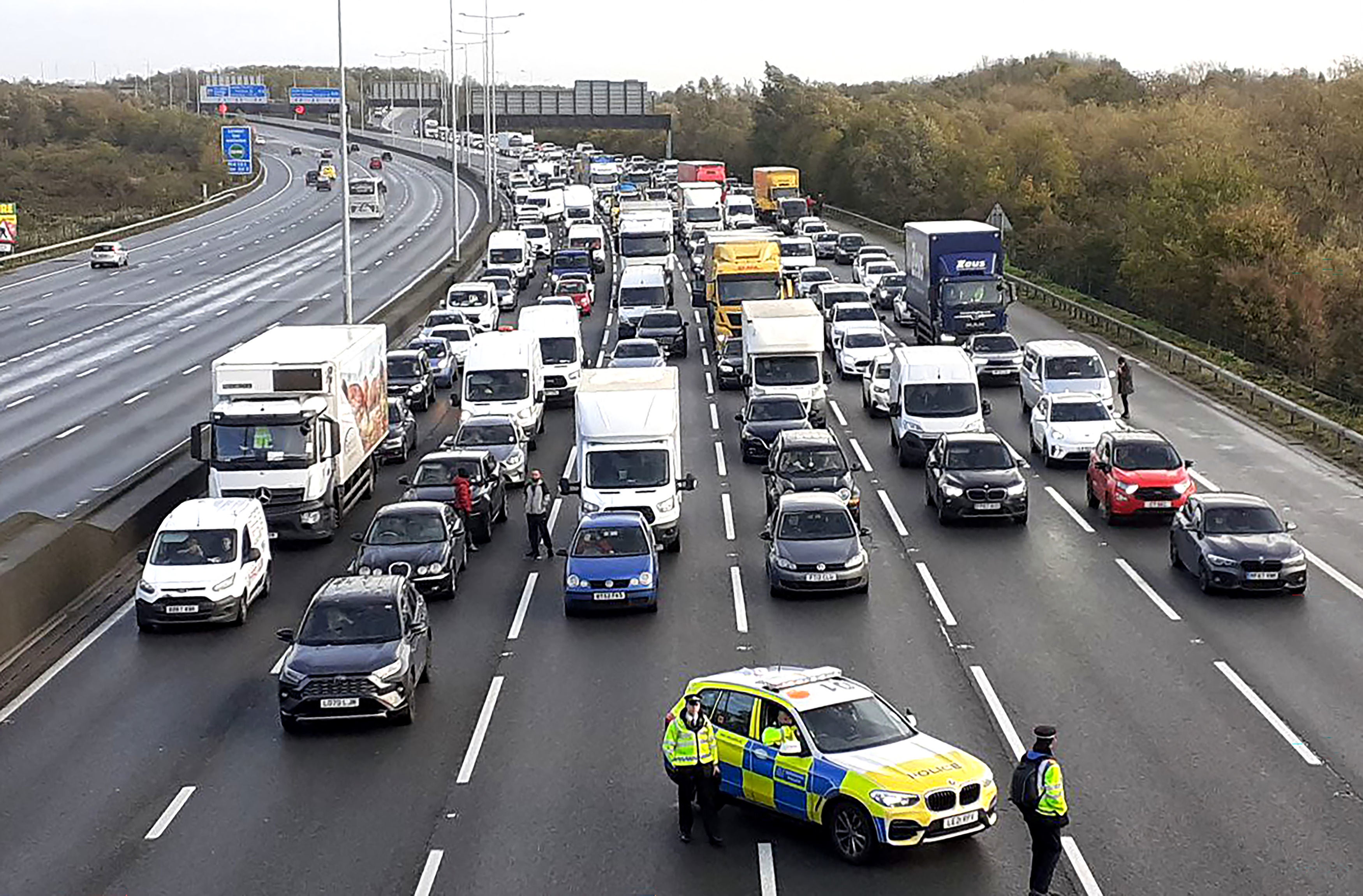 Sections of the M25 have been closed on a number of days this week due to protests