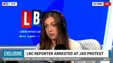LBC journalist says she was arrested reporting on Just Stop Oil protest despite showing police her press card