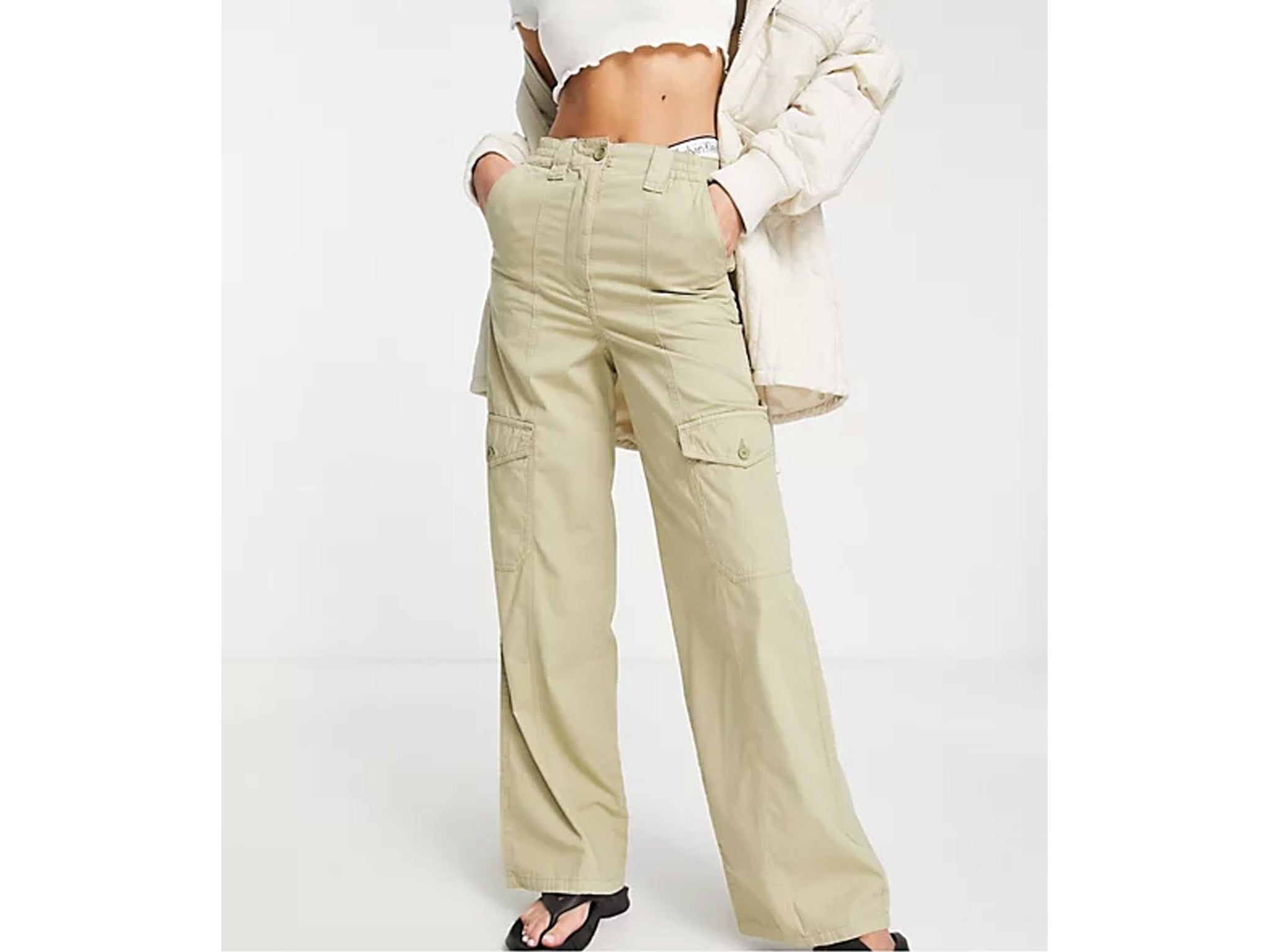 Tall Womens Clothes Women Cargo Pants Loose Low Waist Trousers