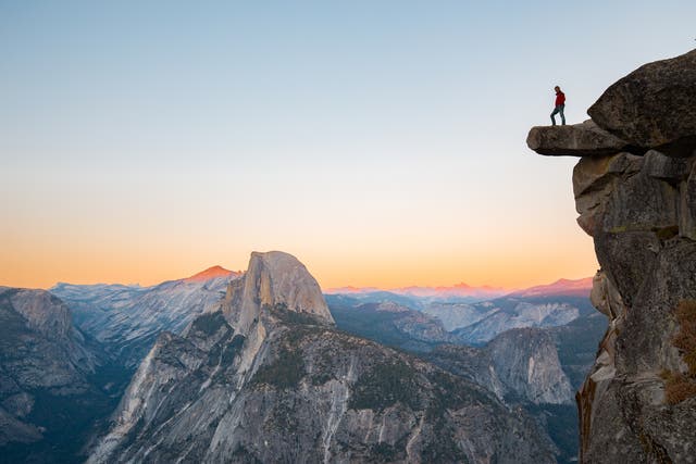<p>The infamous ledge on Half Dome, Yosemite National Park</p>