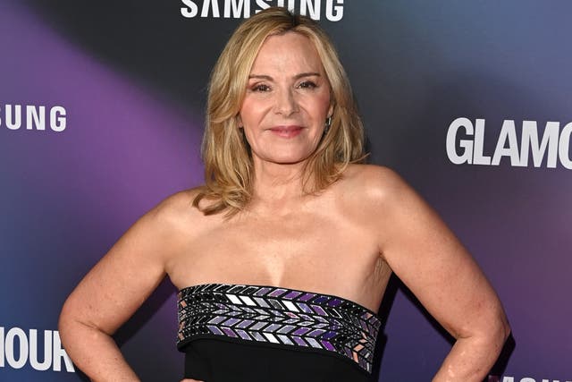 <p>Kim Cattrall at Glamour Women of the Year awards</p>