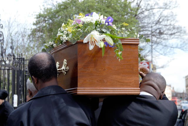 The cost of funerals has gone up this year as a result of higher wages, raw materials and energy prices, funerals group Dignity said (Julio Etchart/Alamy/PA)