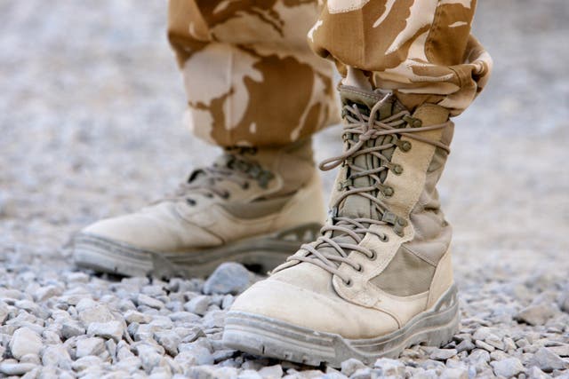 A soldier’s boots in Afghanistan (Peter Byrne/PA)