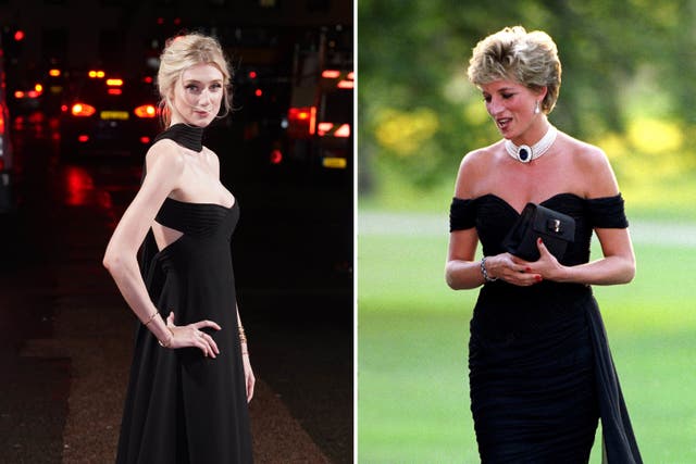 Elizabeth Debicki and Princess Diana (PA)