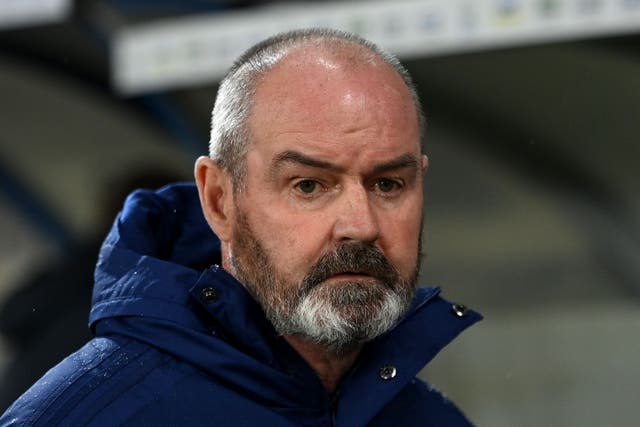Steve Clarke was unable to select Celtic players (Rafal Oleksiewicz/PA)
