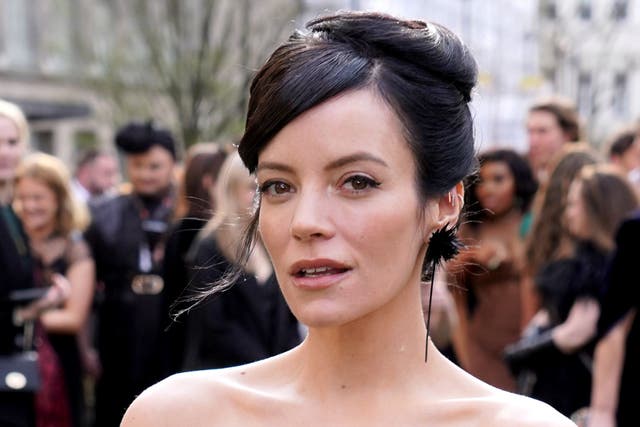 <p>Lily Allen pictured attending the Laurence Olivier Awards at the Royal Albert Hall, London (Ian West/PA)</p>
