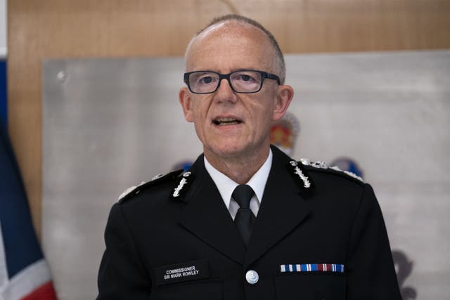 Sir Mark Rowley spoke at the joint annual summit of the National Police Chiefs’s Council and the Association of Police and Crime Commissioners (Kirsty O’Connor/PA)