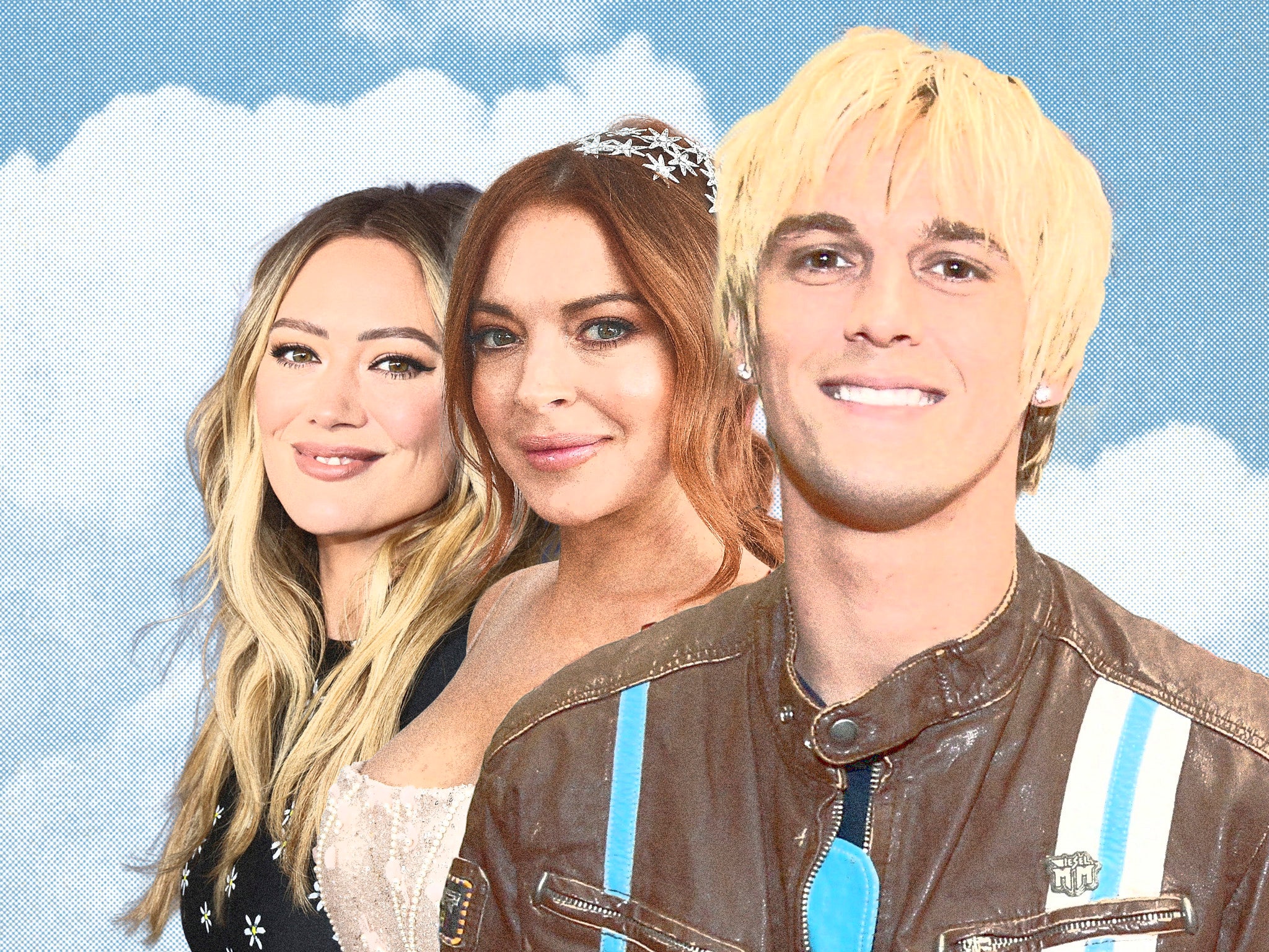 Hilary Duff, Lindsay Lohan and their mutual ex Aaron Carter, who died on 5 November at 34