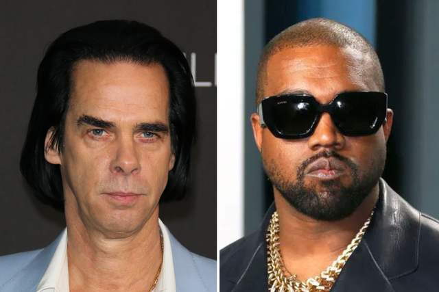 <p>Nick Cave and Kanye West</p>