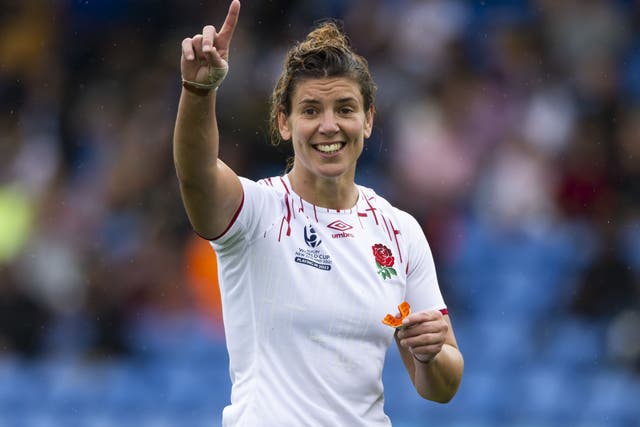 England captain Sarah Hunter says the Red Roses are relishing the pressure of their World Cup final (Brett Phibbs/PA)