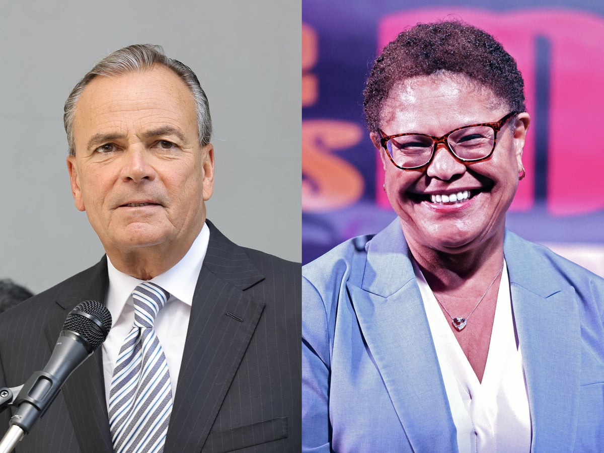 Billionaire Rick Caruso has small lead over Karen Bass as race for LA mayor still too close to call