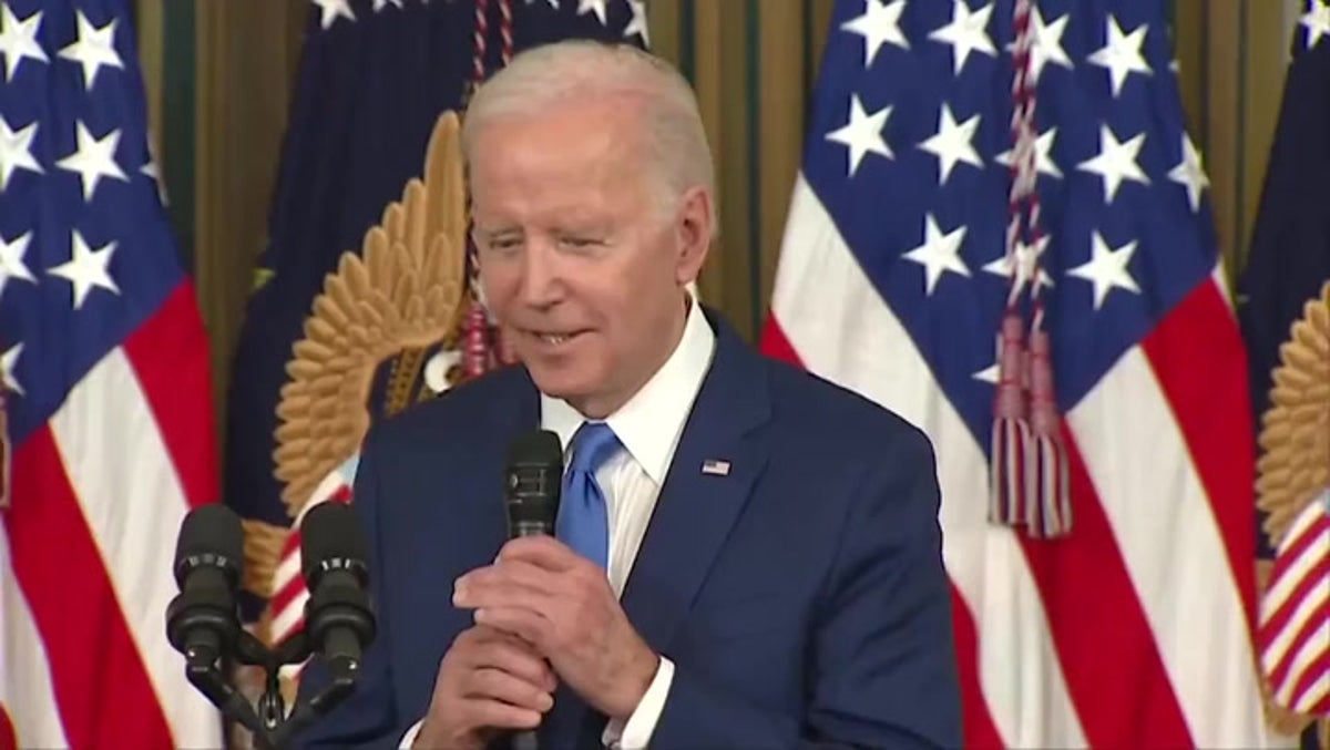 Smirking Biden says it would be fun to watch Trump and DeSantis ‘take on each other’