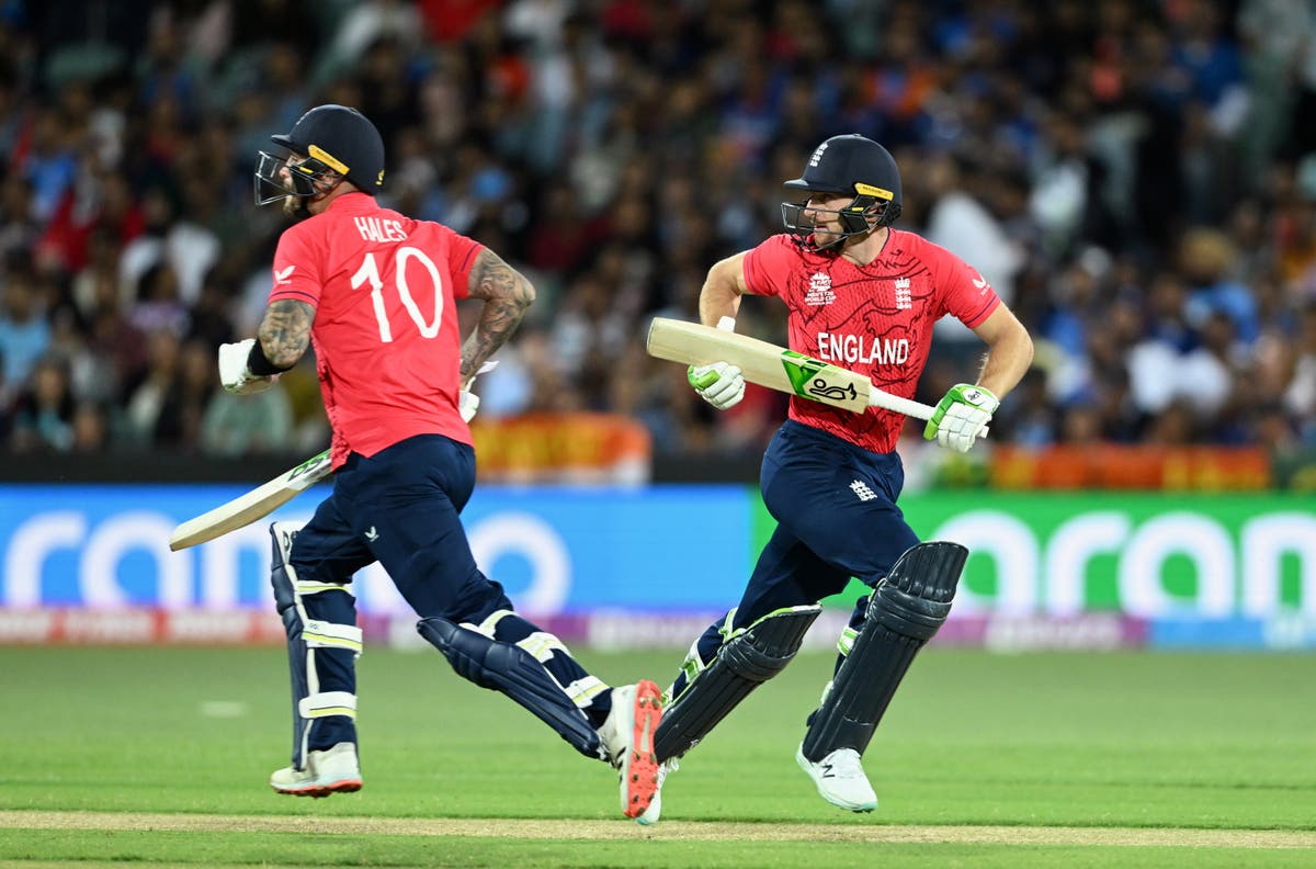 India vs England LIVE: T20 World Cup latest score and updates from semi-final as Jos Buttler and Alex Hales steering England to chase of 169