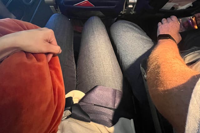 <p>Is it OK to ‘manspread’ on a flight?</p>