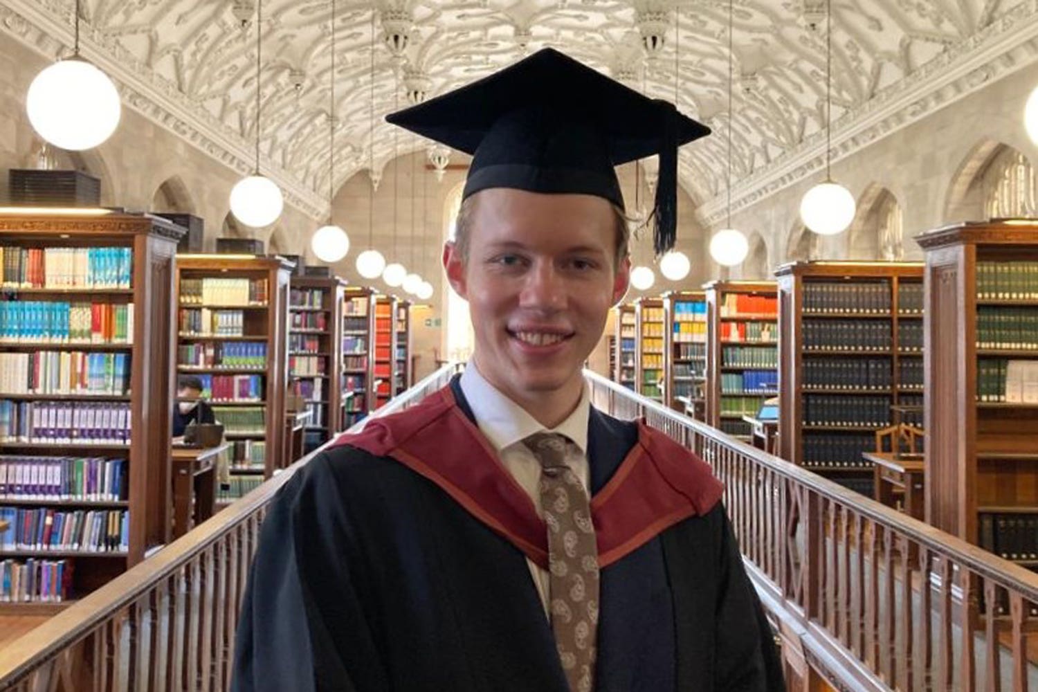 Tomas Tokovyi graduated top of the class at Bristol university (handout/PA)
