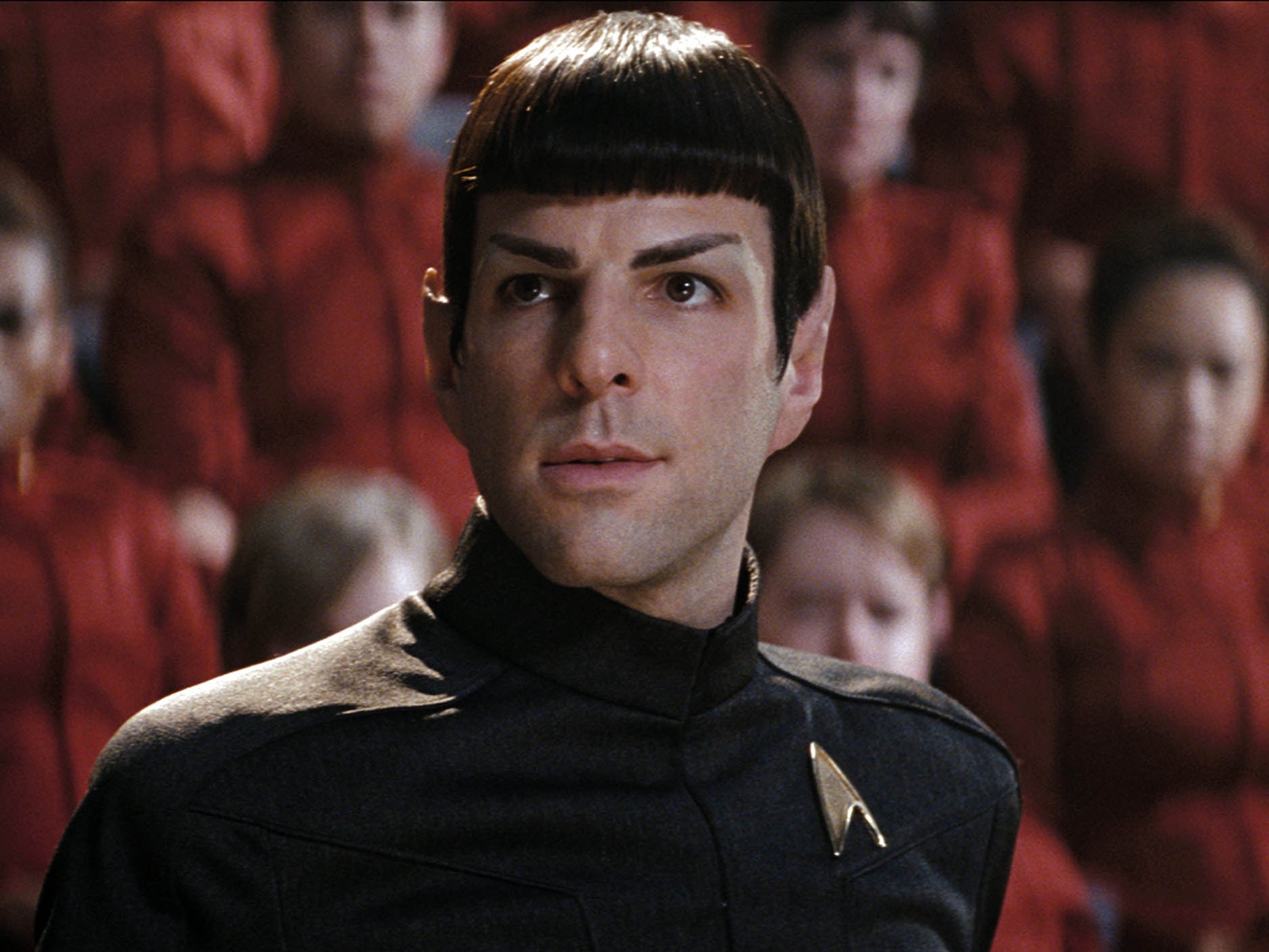 Nimoy no more: Quinto as Mr Spock in 2009’s ‘Star Trek’