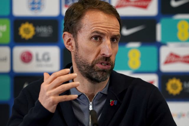 England manager Gareth Southgate has stuck with tried-and-tested names in a bid to go one better than Euro 2020 at the World Cup (Nick Potts/PA)