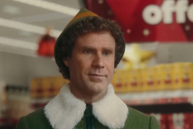 <p>Will Ferrell as Buddy the Elf in Asda’s 2022 Christmas advert</p>