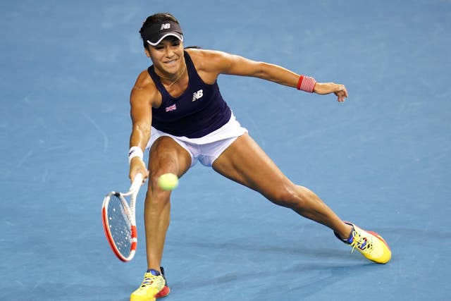 Heather Watson was in excellent form in Glasgow (Jane Barlow/PA)