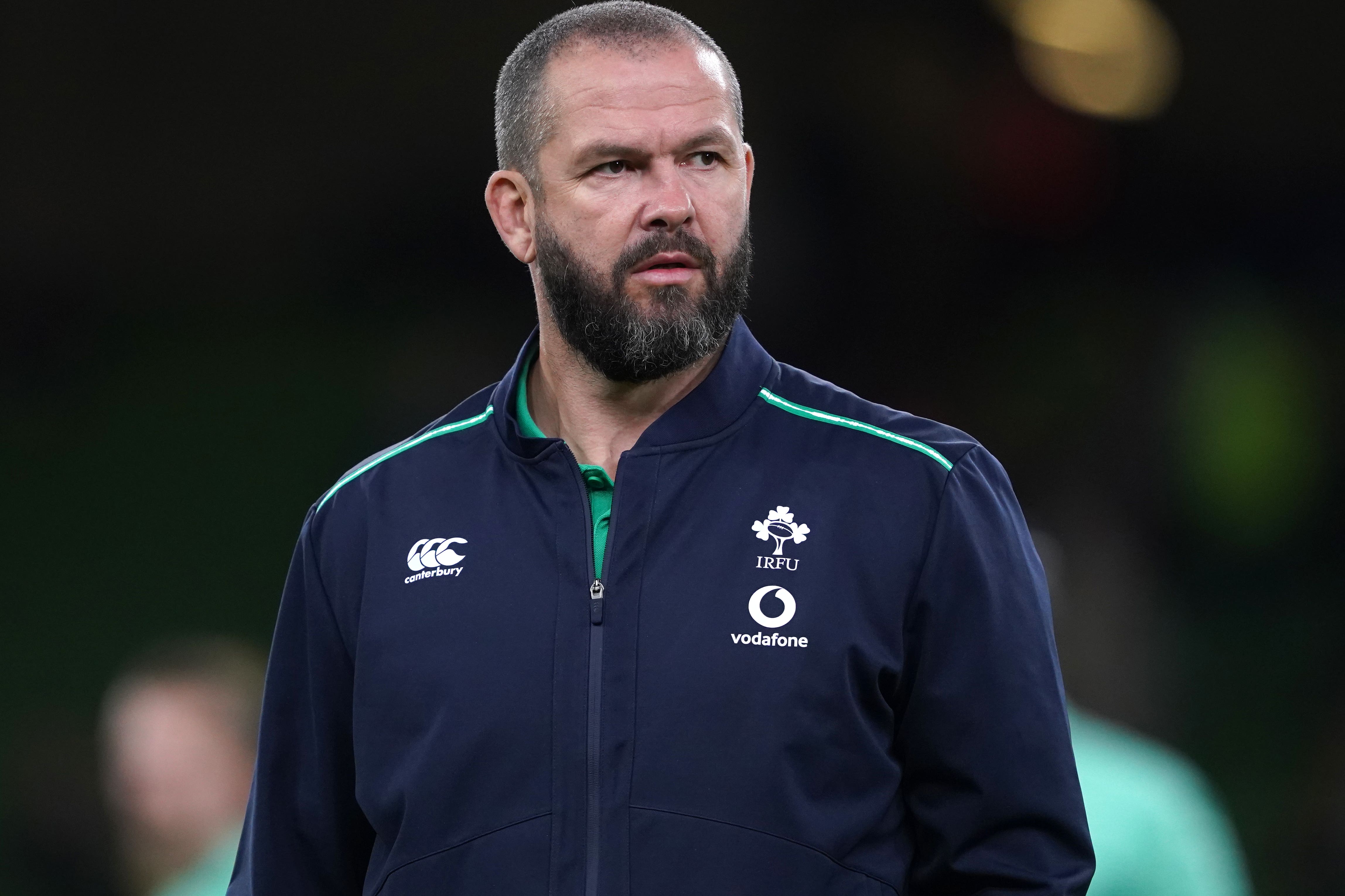 Ireland head coach Andy Farrell has made a host of changes for the clash with Fiji (Brian Lawless/PA)