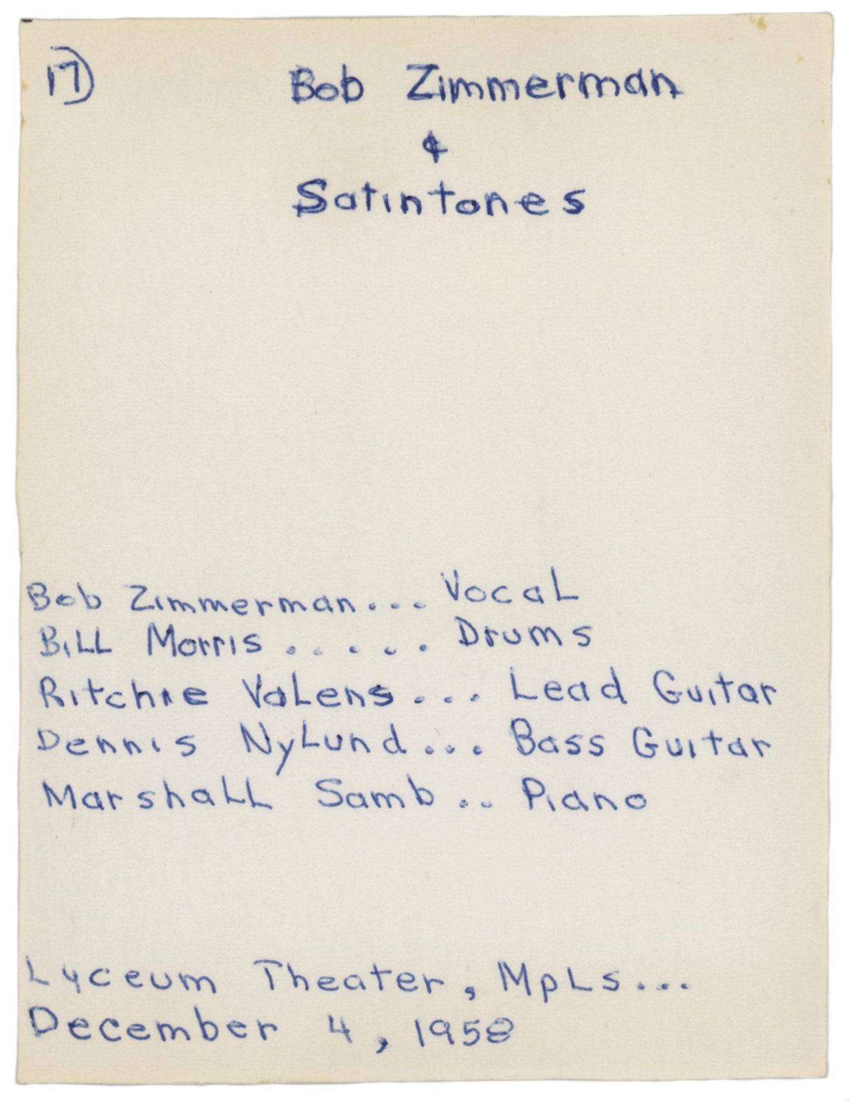 People Dylan Letters Auction