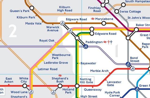 <p>The new map reflects a more seamless Elizabeth line journey through Paddington</p>