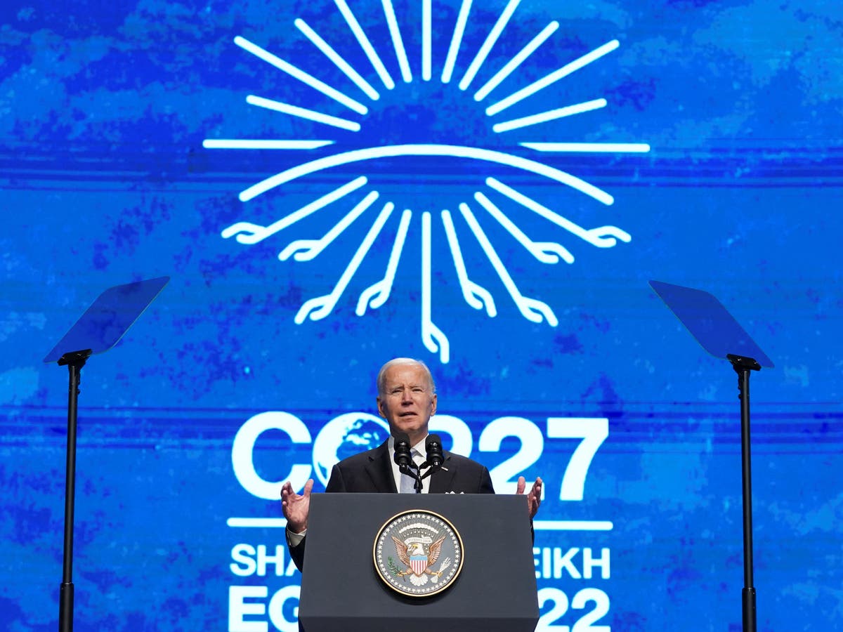 Cop27 - latest news: Joe Biden unveils $150m plan to help Africa adapt to climate change
