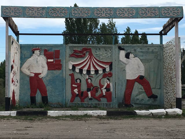 <p>‘Feel nomads, feel happiness’ – the slogan of the Kyrgyz Republic, which is noted for its decorative bus shelters </p>