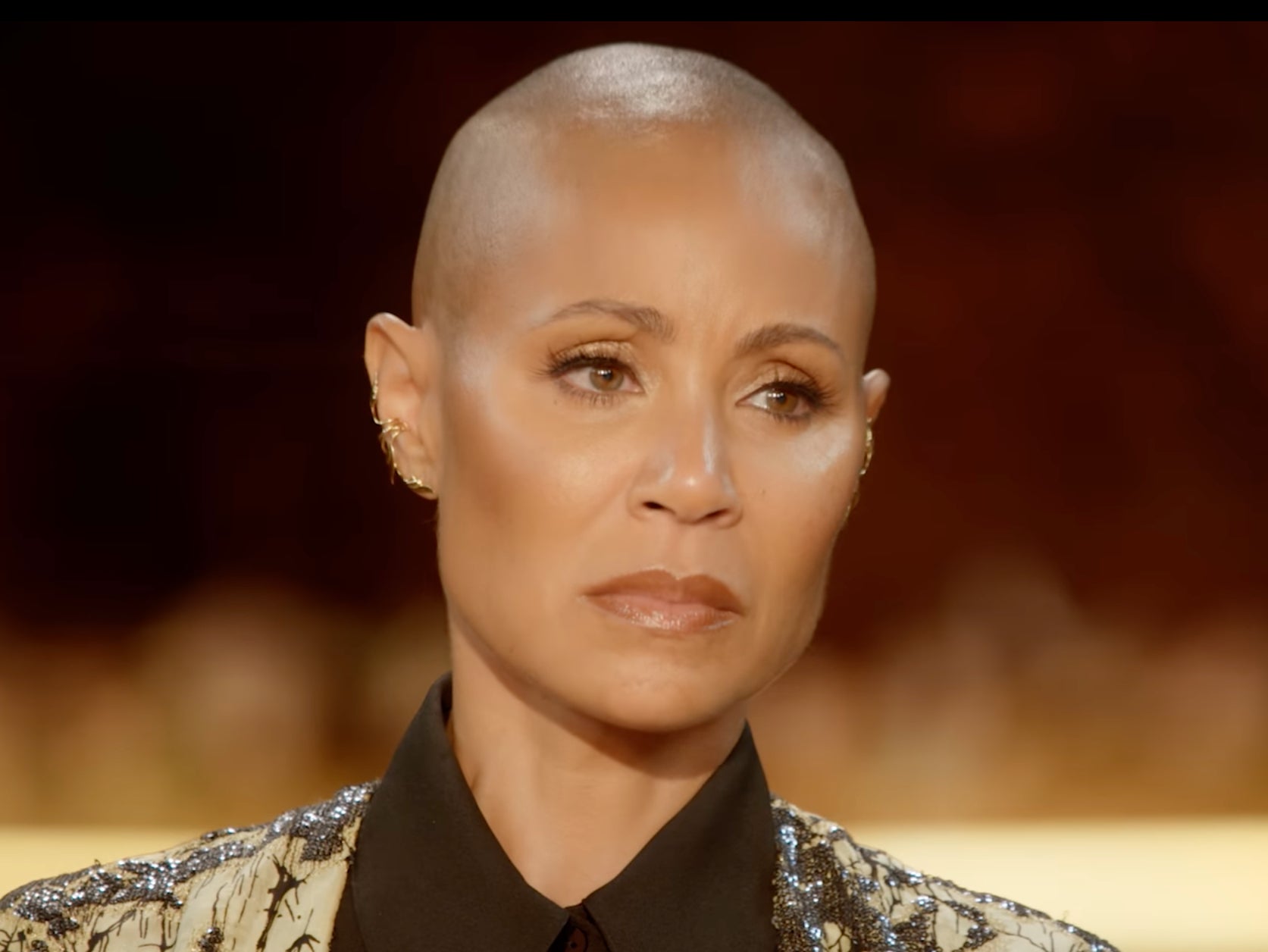 Jada Pinkett Smith seen during her ‘Red Table Talk’ podcast
