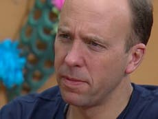 ‘Ouch! F***!’: Matt Hancock swears after being stung by a scorpion on I’m a Celebrity