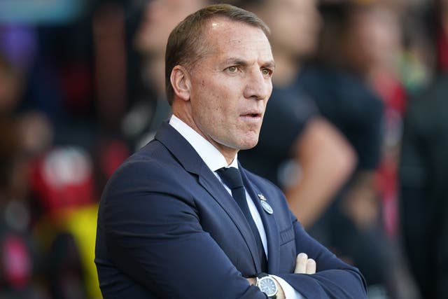 Brendan Rodgers was under pressure after a poor start to the season but has turned Leicester’s form around (Adam Davy/PA)