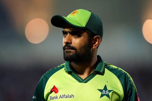 Babar Azam hailed his Pakistan side for reaching the final of the T20 World Cup (Zac Goodwin/PA)