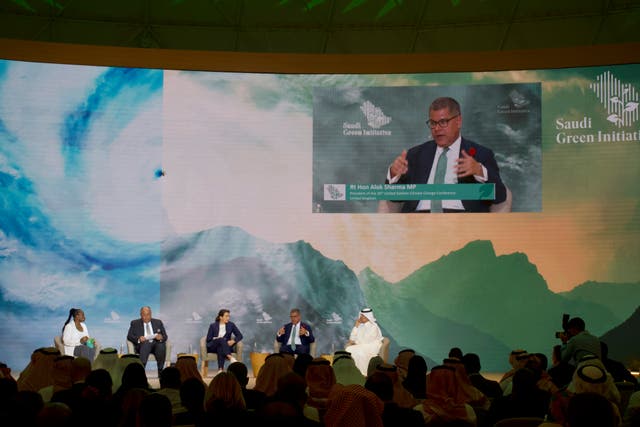 <p>The panel which spoke on climate action</p>
