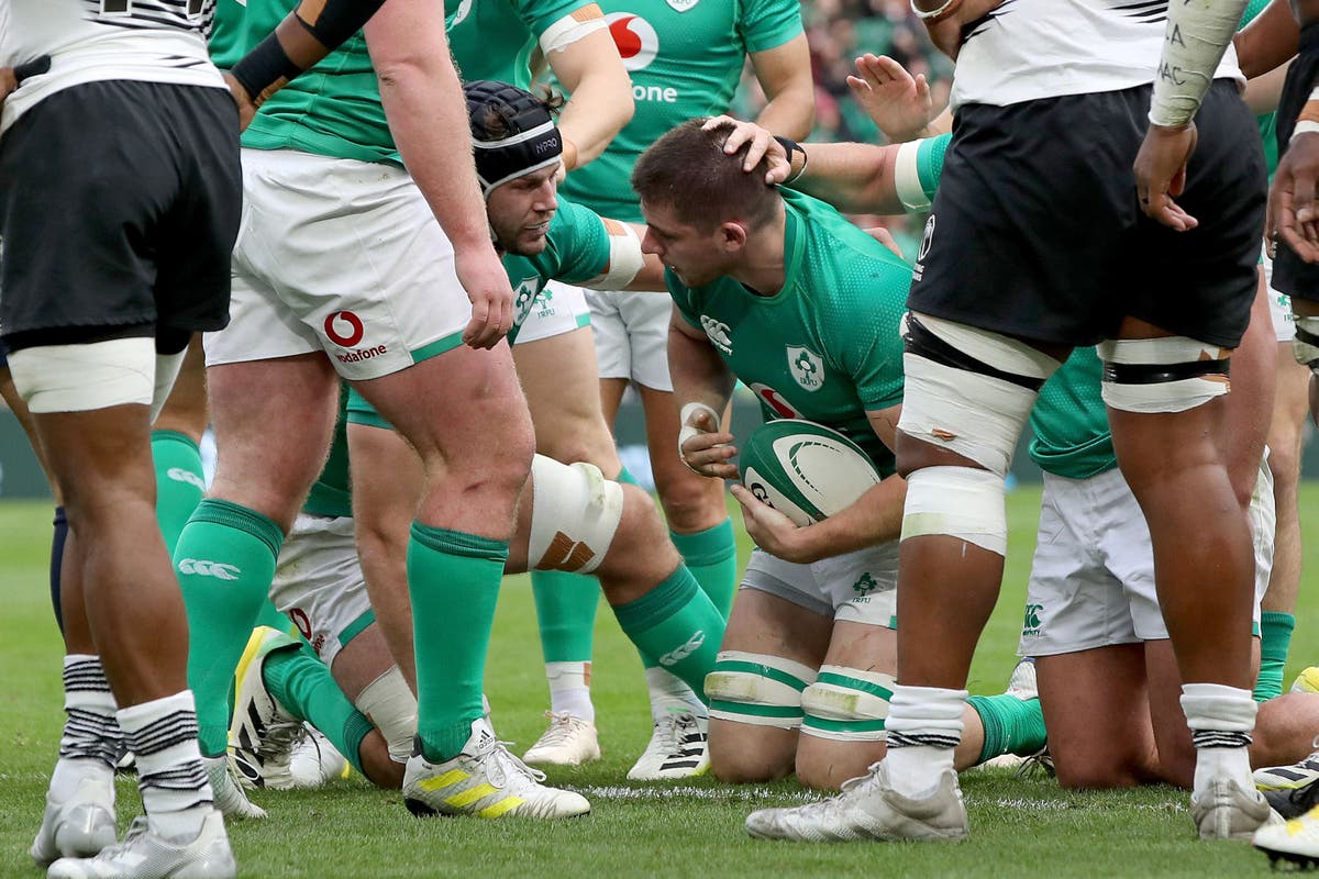 Nick Timoney notches try double as much-changed Ireland beat 14-man Fiji Nick Timoney notches try double as much-changed Ireland beat 14-man Fiji