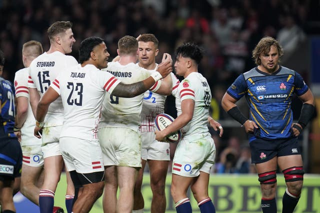 England claimed a big win over Japan (Andrew Matthews/PA)