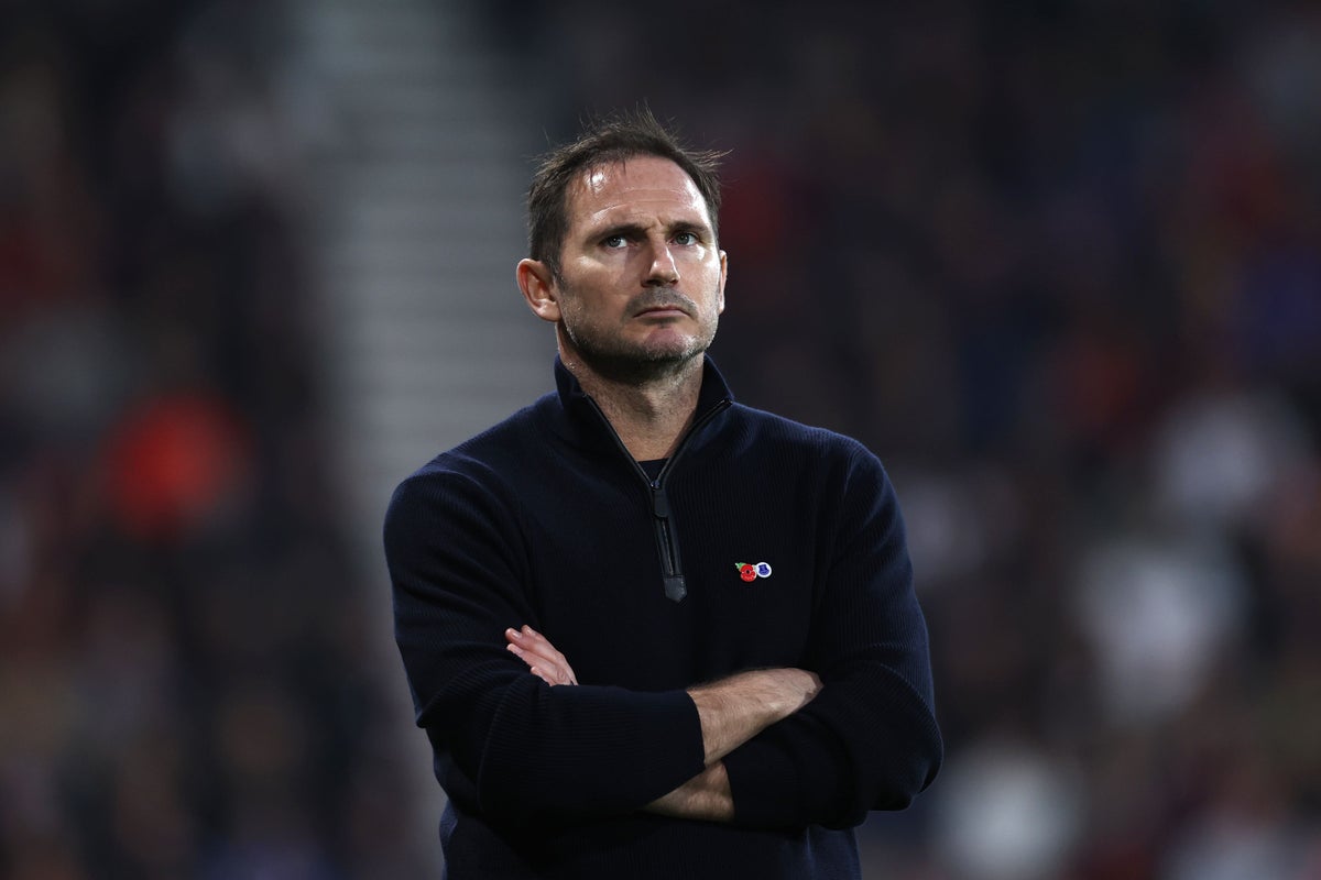 Frank Lampard says Everton fans were right to be unhappy with what they saw