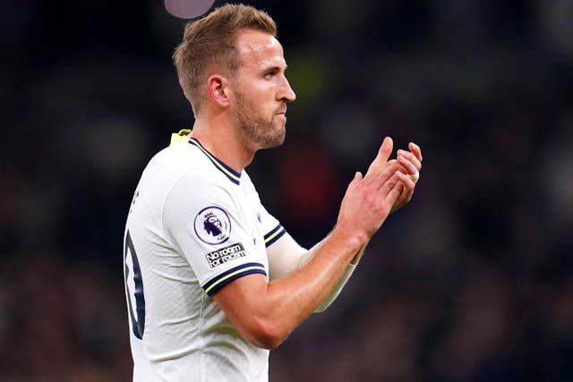 Harry Kane played the full 90 minutes of Tottenham’s 4-3 win over Leeds (John Walton/PA)