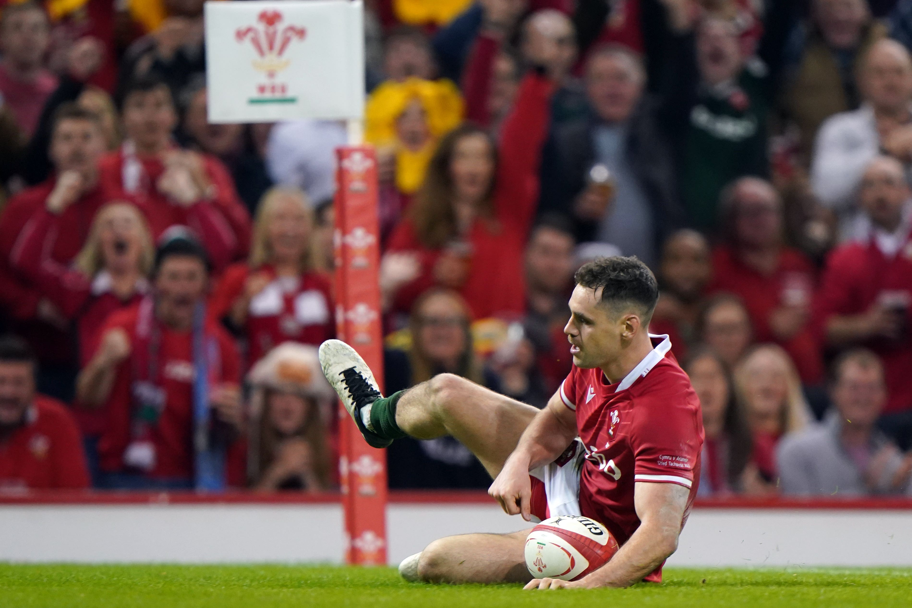 Tomos Williams scored Wales’ second try of the game
