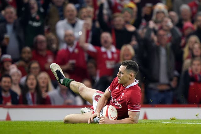 <p>Tomos Williams slid over for the crucial try </p>