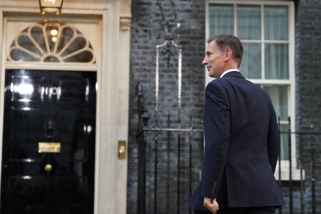 Chancellor Jeremy Hunt will deliver an autumn statement (Stefan Rousseau/PA)