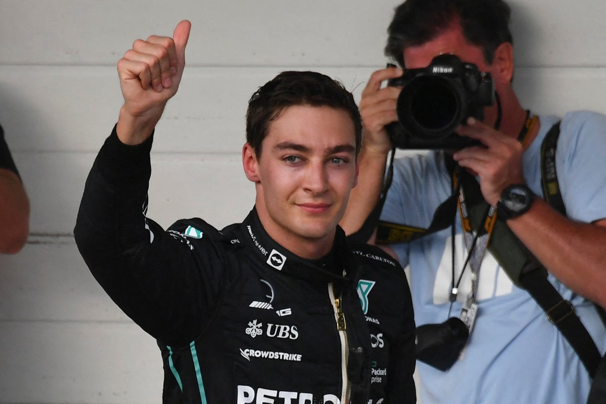 George Russell fights past Max Verstappen for first win in F1 at Brazilian GP sprint race