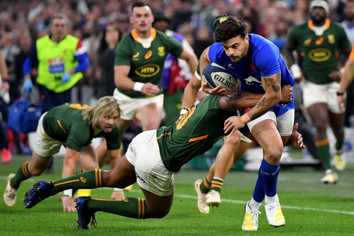 Live-Rugby zwischen Frankreich und Südafrika: Neueste Ergebnisse und Updates von Autumn International in Marseille, wo Peter Steve du Toit vom Platz gestellt wurde