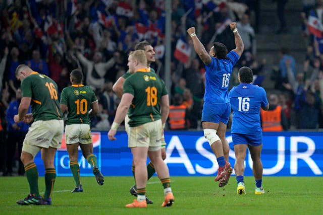 <p>France edged to an incredible victory over South Africa </p>