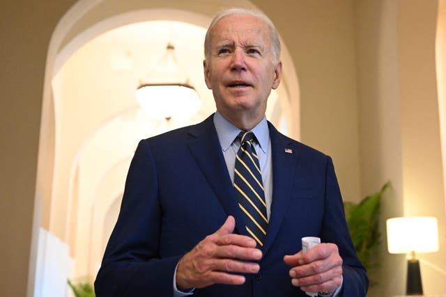 <p>US President Joe Biden speaks about the US midterm election results as he attends the East Asia Summit during the 40th and 41st Association of Southeast Asian Nations (Asean) Summits in Phnom Penh on 13 November 2022</p>