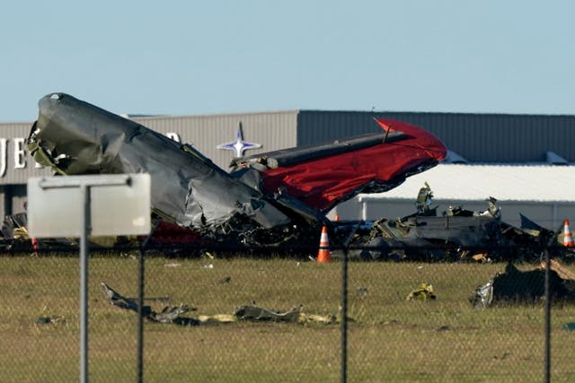 APTOPIX Dallas Air Show Crash