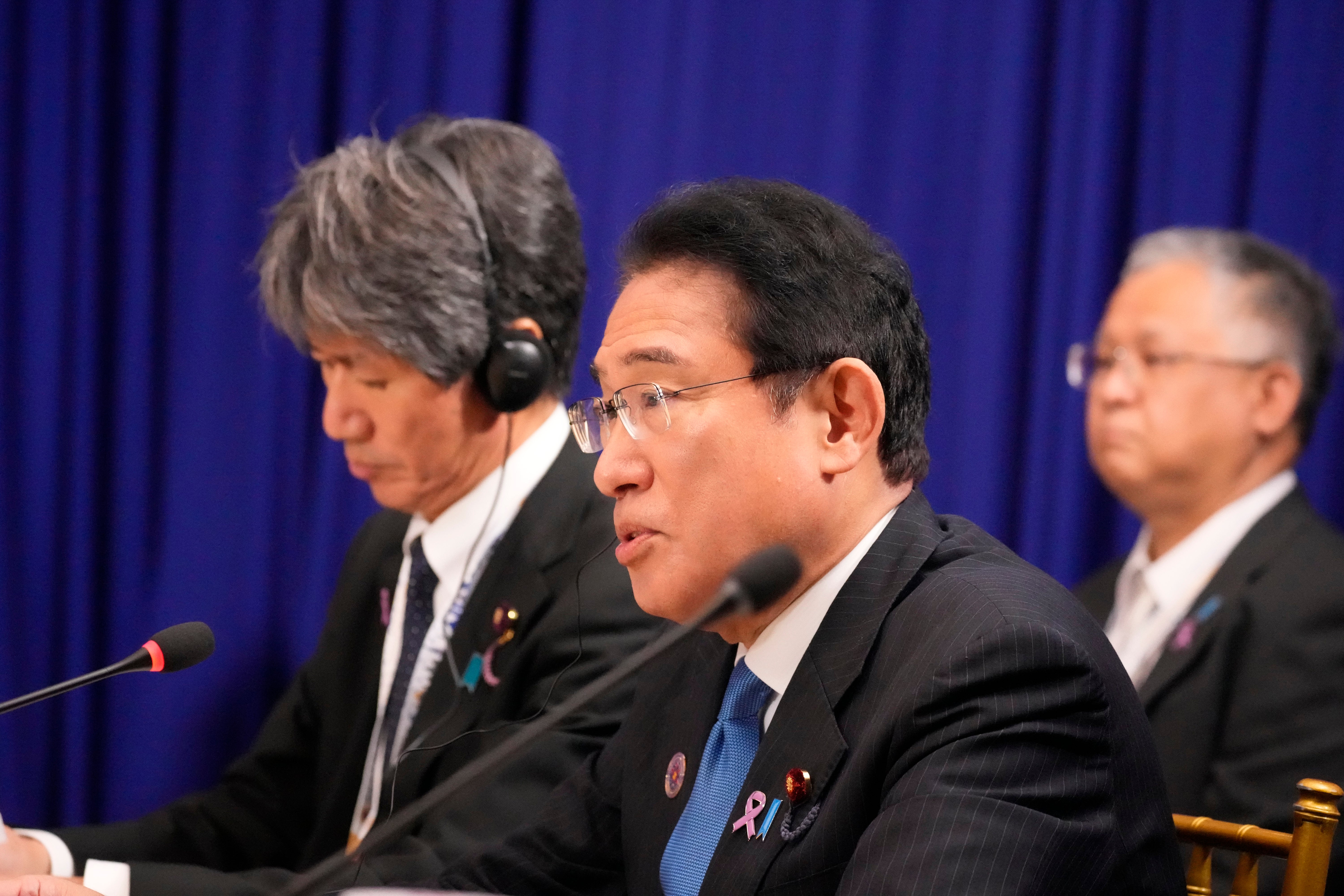 Japanese prime minister Fumio Kishida speaks at the Association of Southeast Asian Nations summit in November 2022