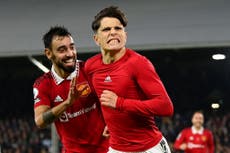 Alejandro Garnacho salvages dramatic late win for Manchester United at Fulham