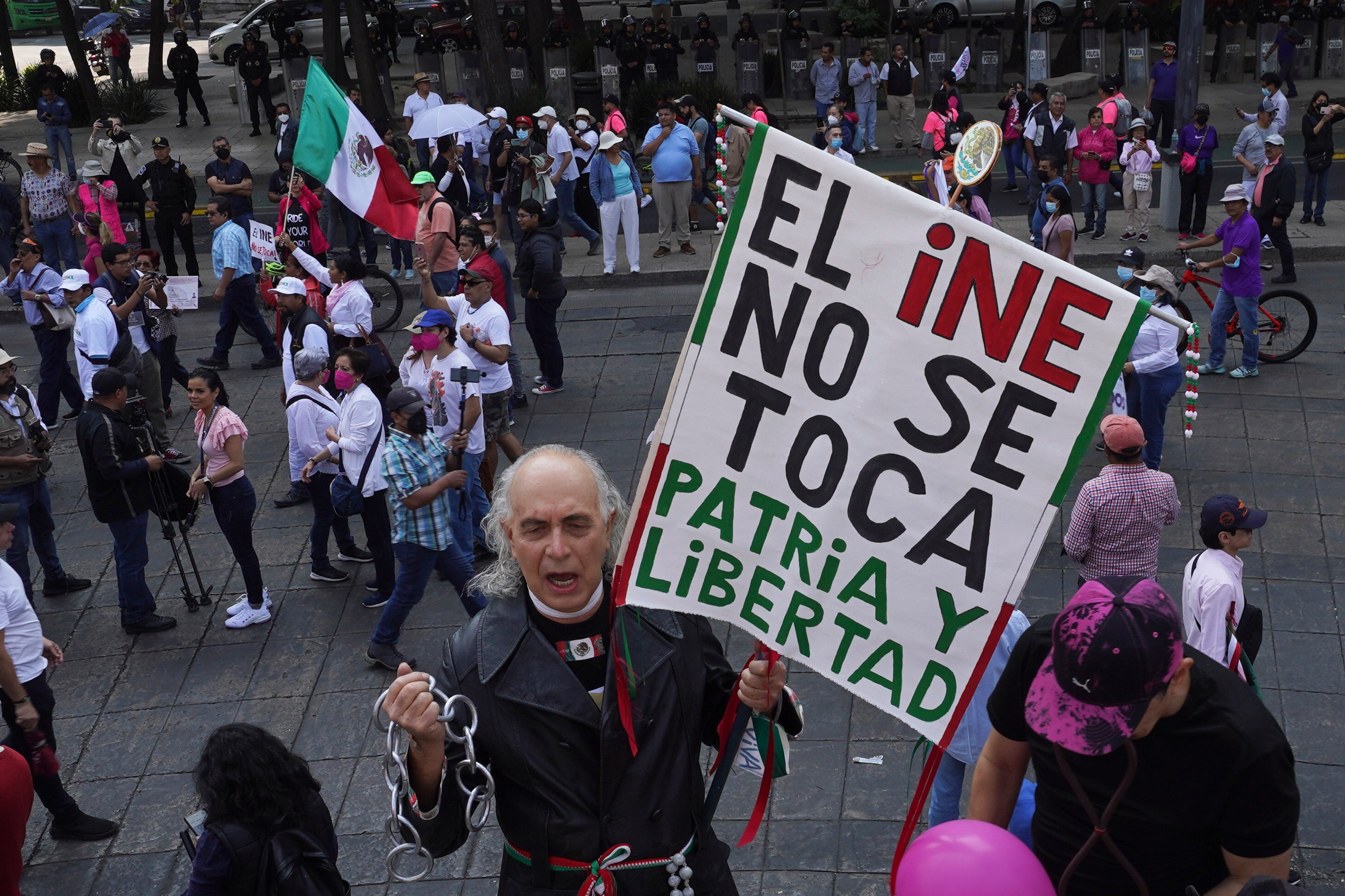 <p>MEXICO REFORMA ELECTORAL MARCHA</p>